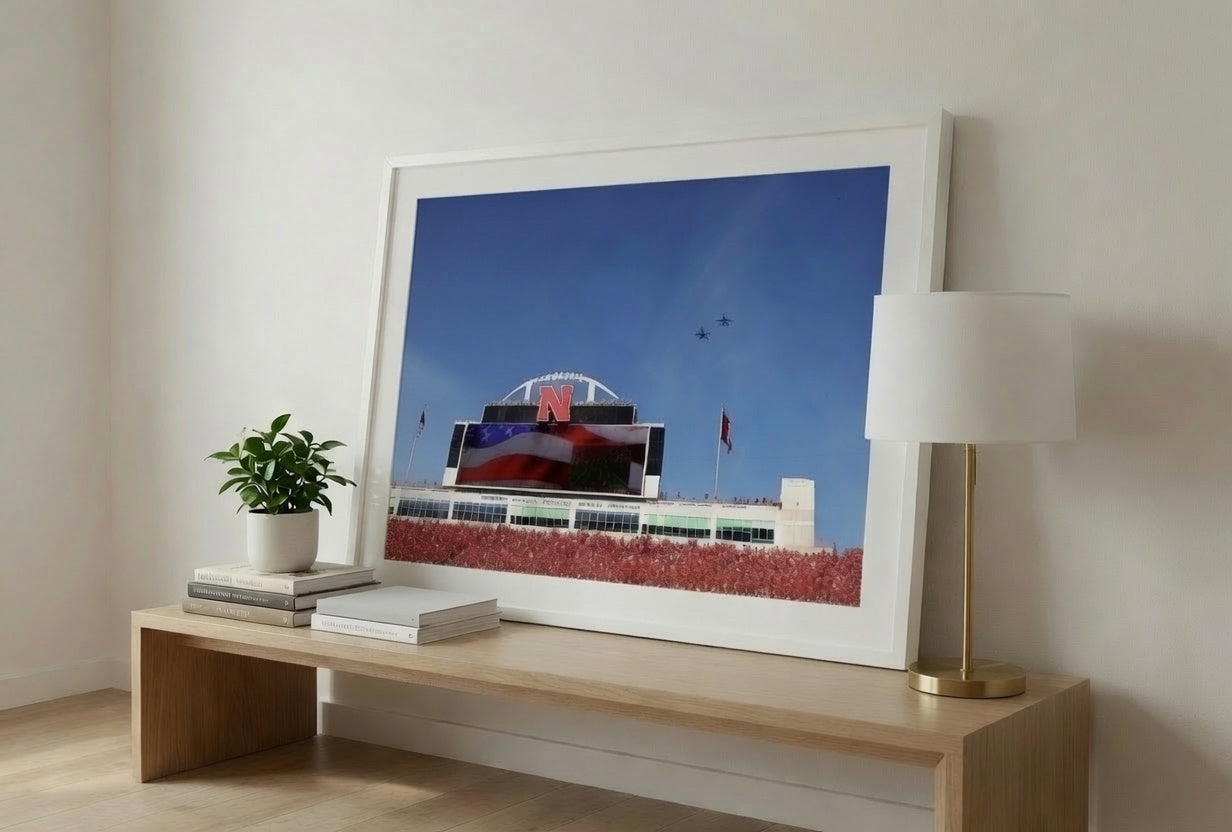 Nebraska Husker Football Stadium Print (Copy)