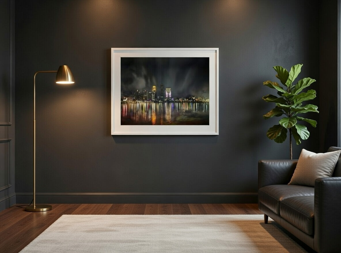 Louisville Kentucky Skyline at Night