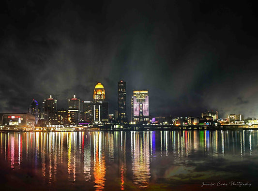 Louisville Kentucky Skyline at Night