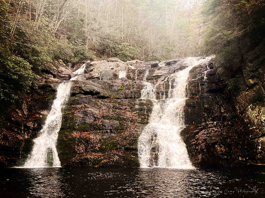 Waterfall Autumn Forest