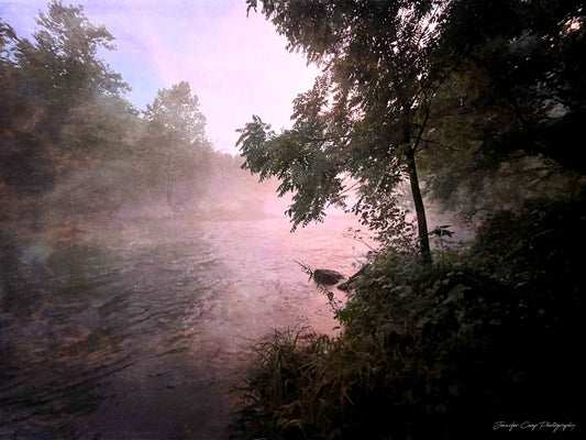 Moody Misty River