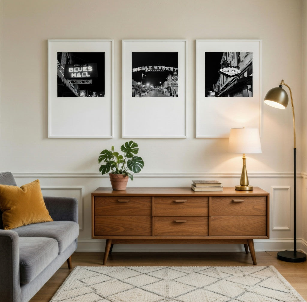 Beale Street Memphis Photography Set of 3