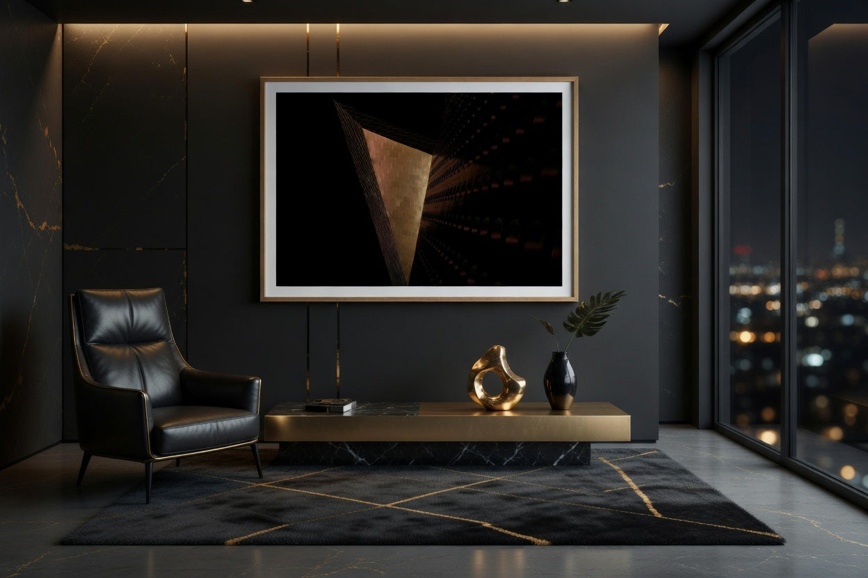Copper Geometric Abstract