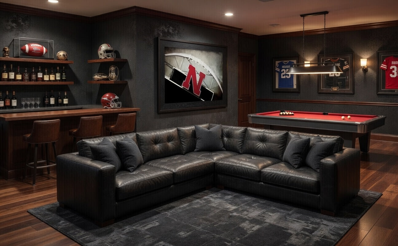 Nebraska Husker Football Stadium Print