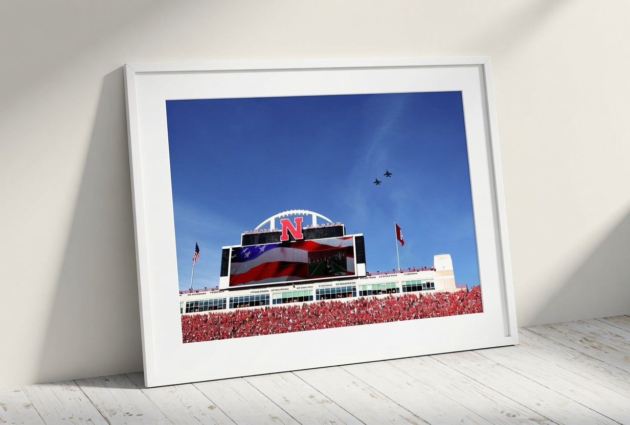 Memorial Stadium Husker Football Wall Bundle Set