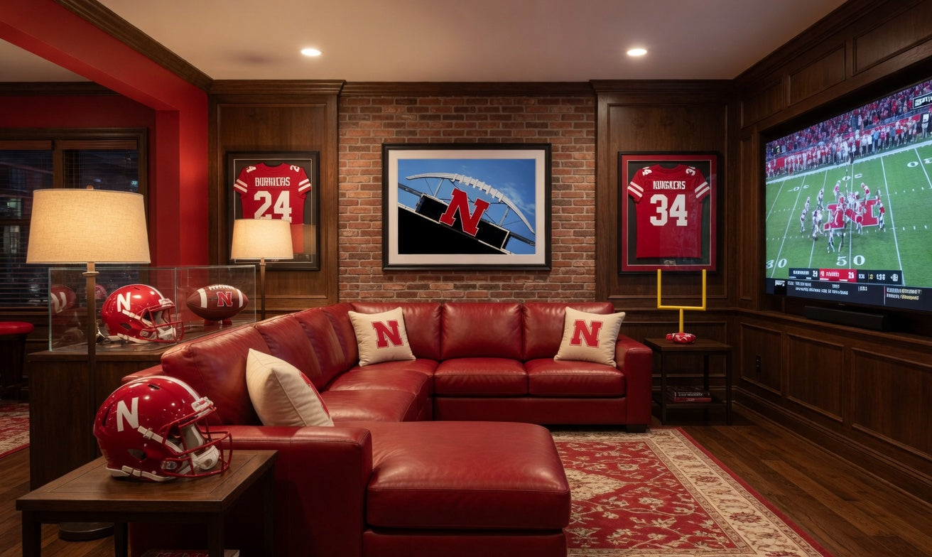 Nebraska Husker Football Stadium Print