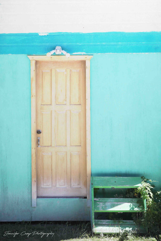 Blue Wall Yellow Door