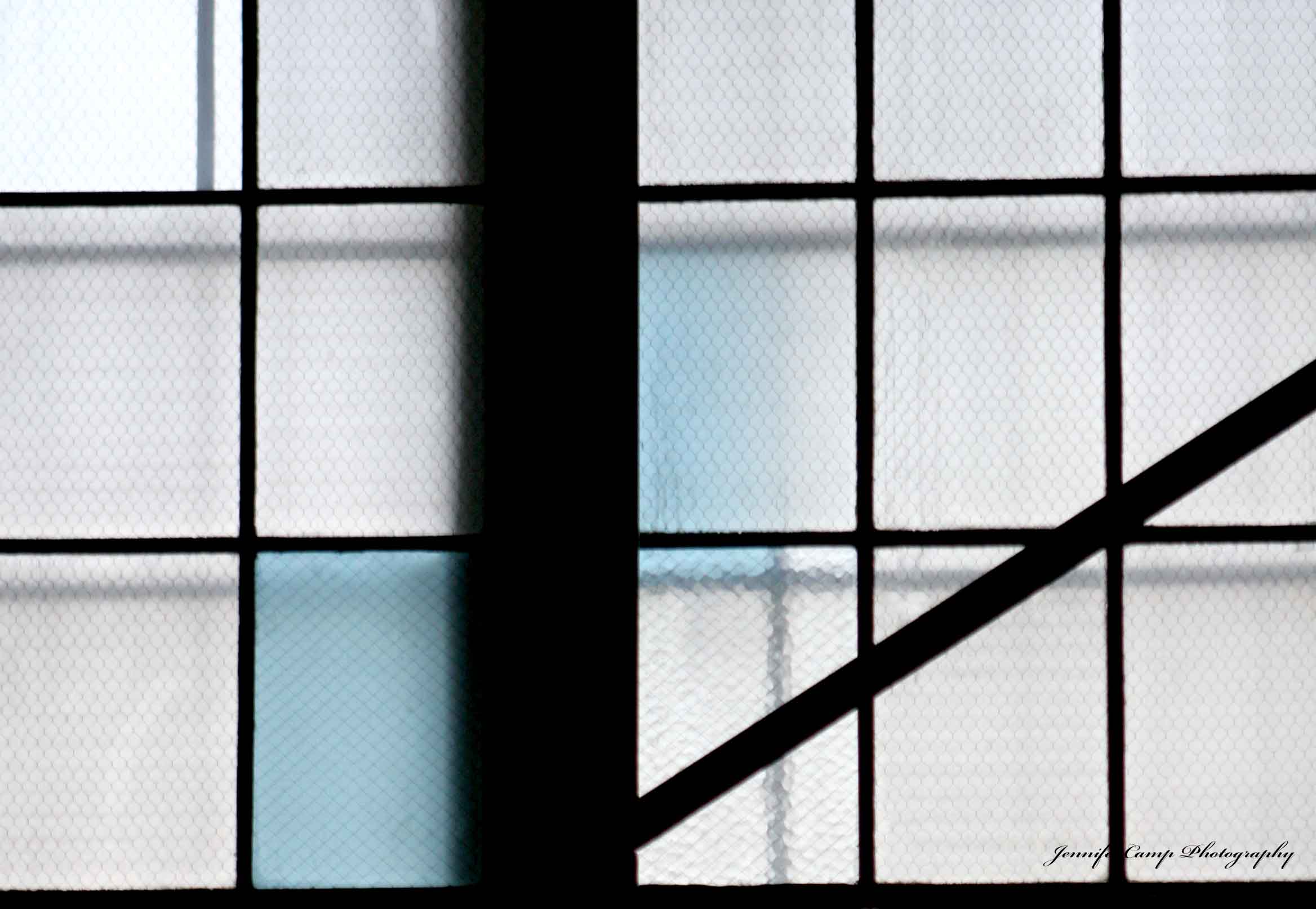 Black & Blue Abstract Grid – Jennifer Camp Photography