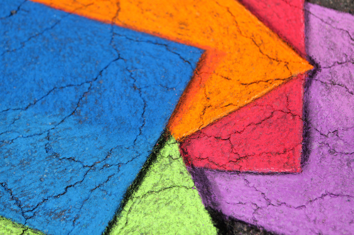 Abstract Chalk Art