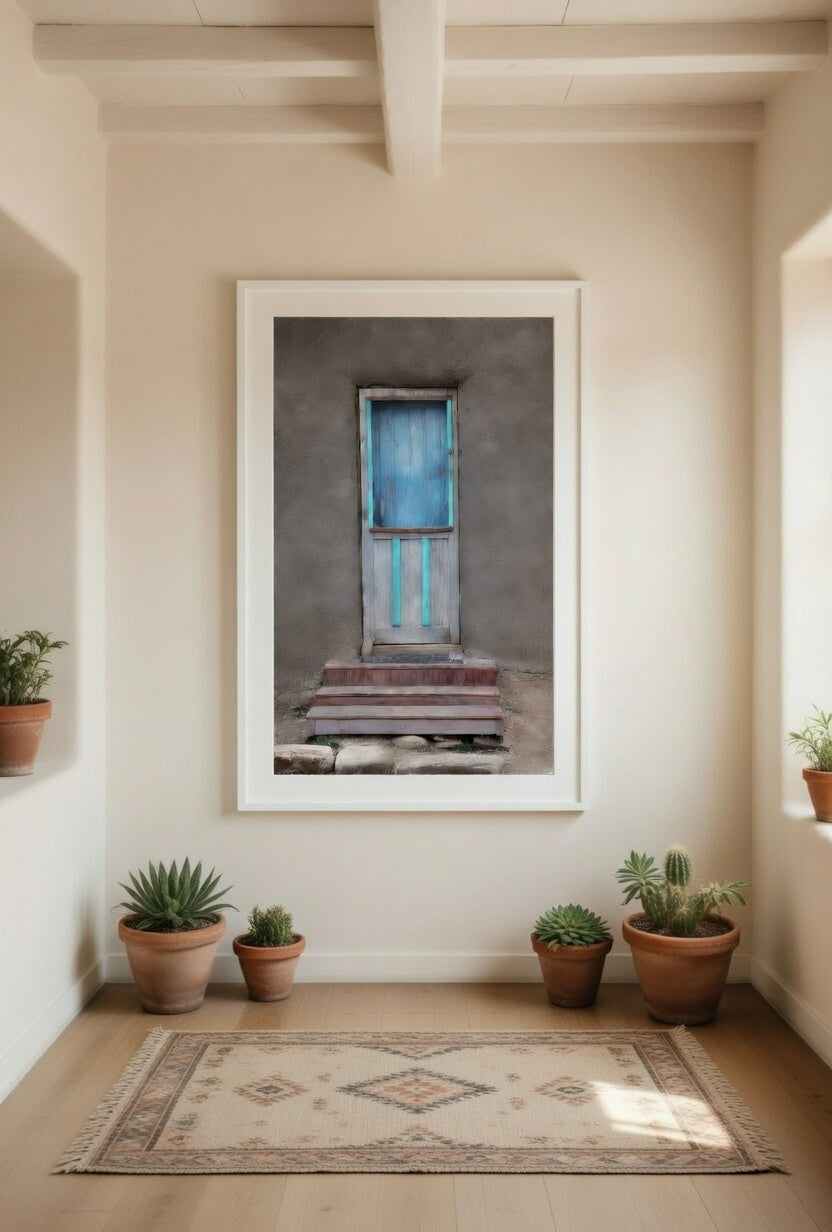 Santa Fe Adobe Blue Door