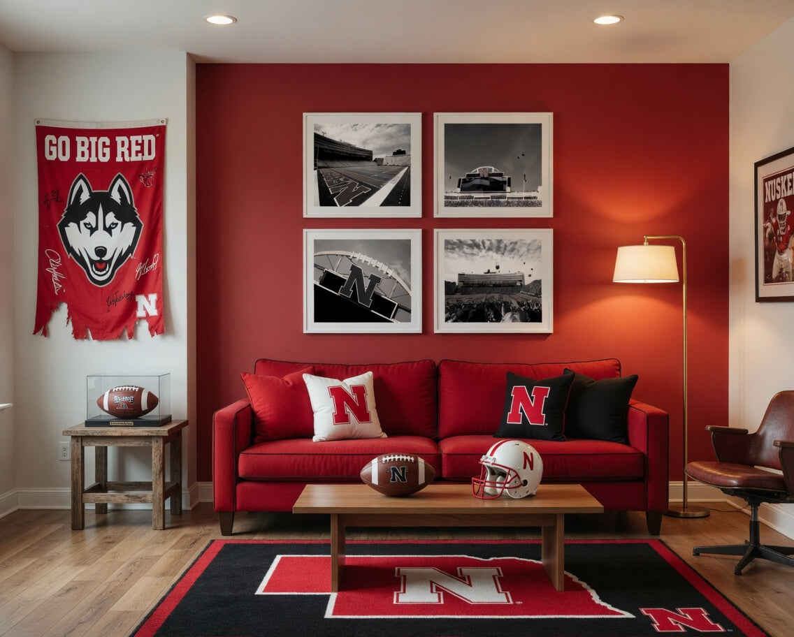 Cornhusker Memorial Stadium Wall Bundle Set