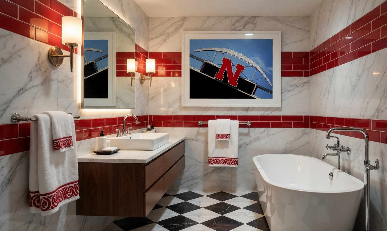 Nebraska Husker Football Stadium Print