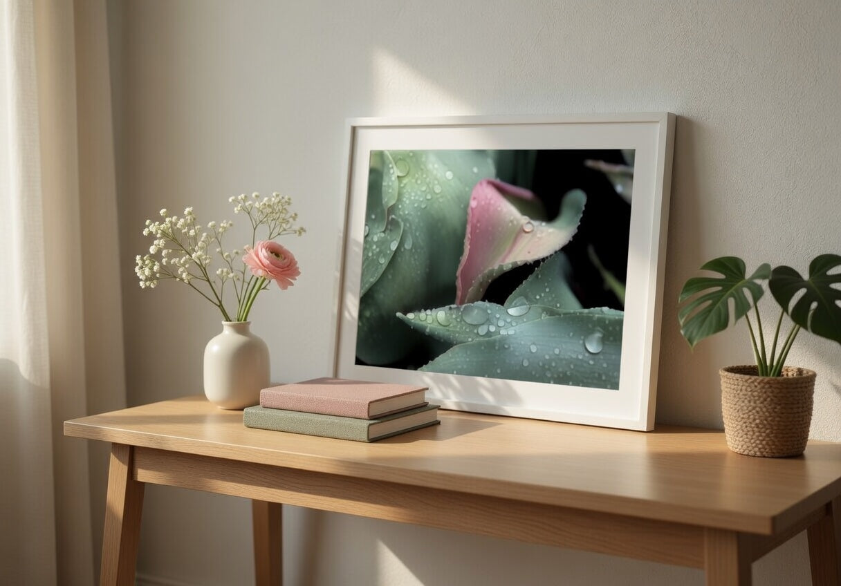 Tulip Leaves in the Morning