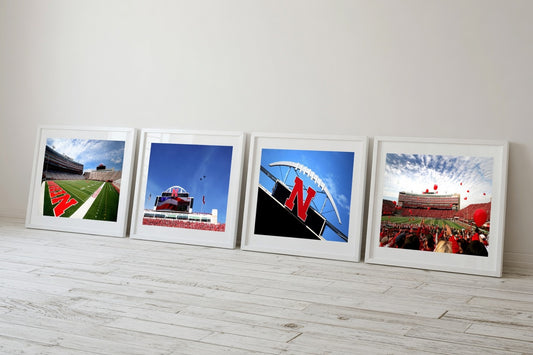 Memorial Stadium Husker Football Wall Bundle Set