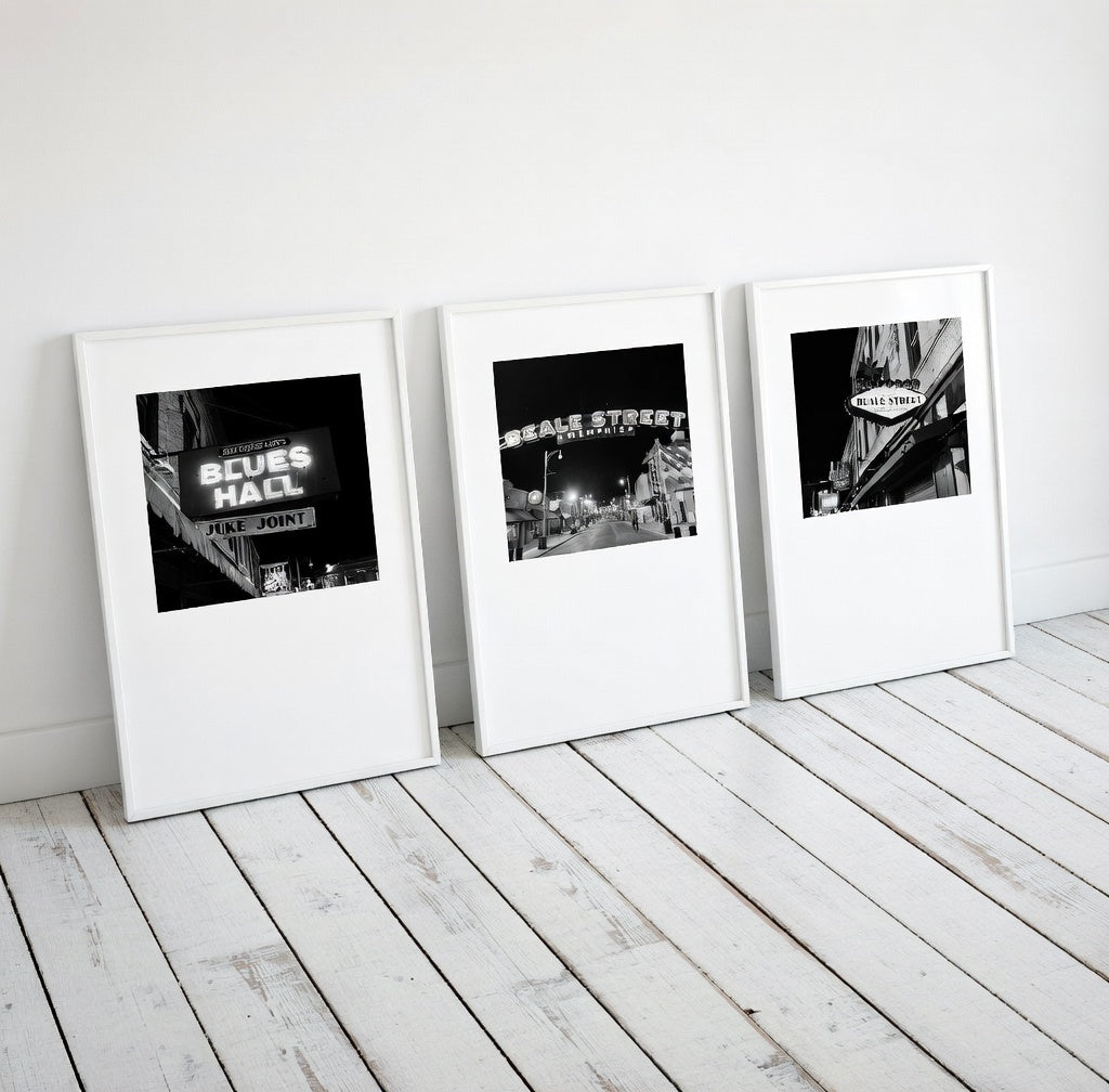 Beale Street Memphis Photography Set of 3
