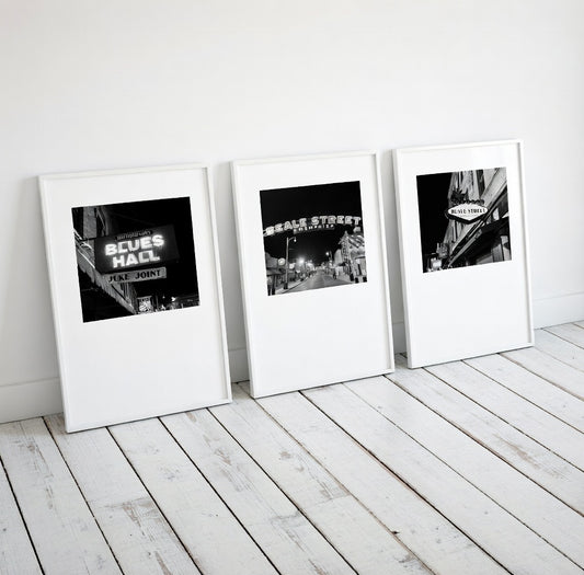 Beale Street Memphis Photography Set of 3