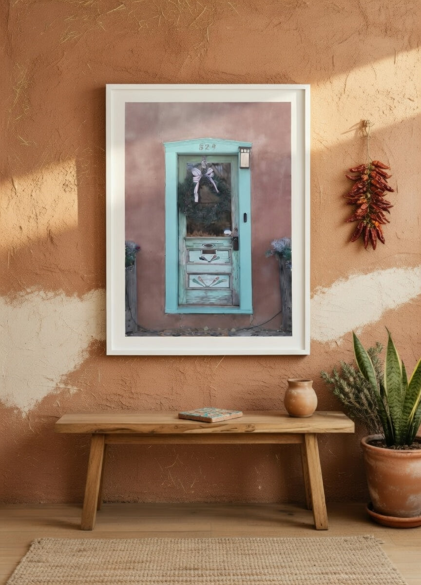 Santa Fe Adobe Blue Door