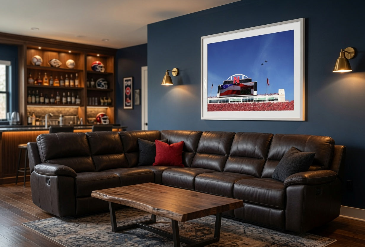 Nebraska Husker Football Stadium Print (Copy)