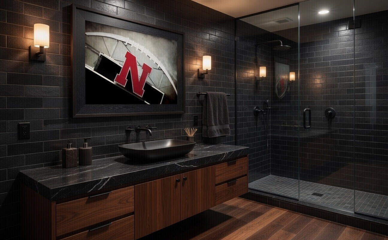 Nebraska Husker Football Stadium Print