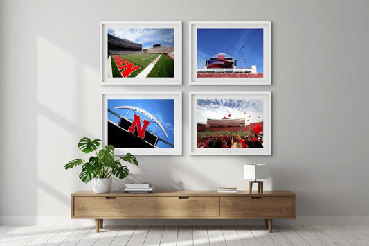 Memorial Stadium Husker Football Wall Bundle Set