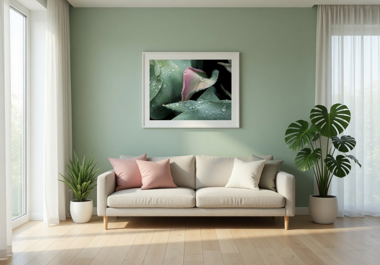 Tulip Leaves in the Morning